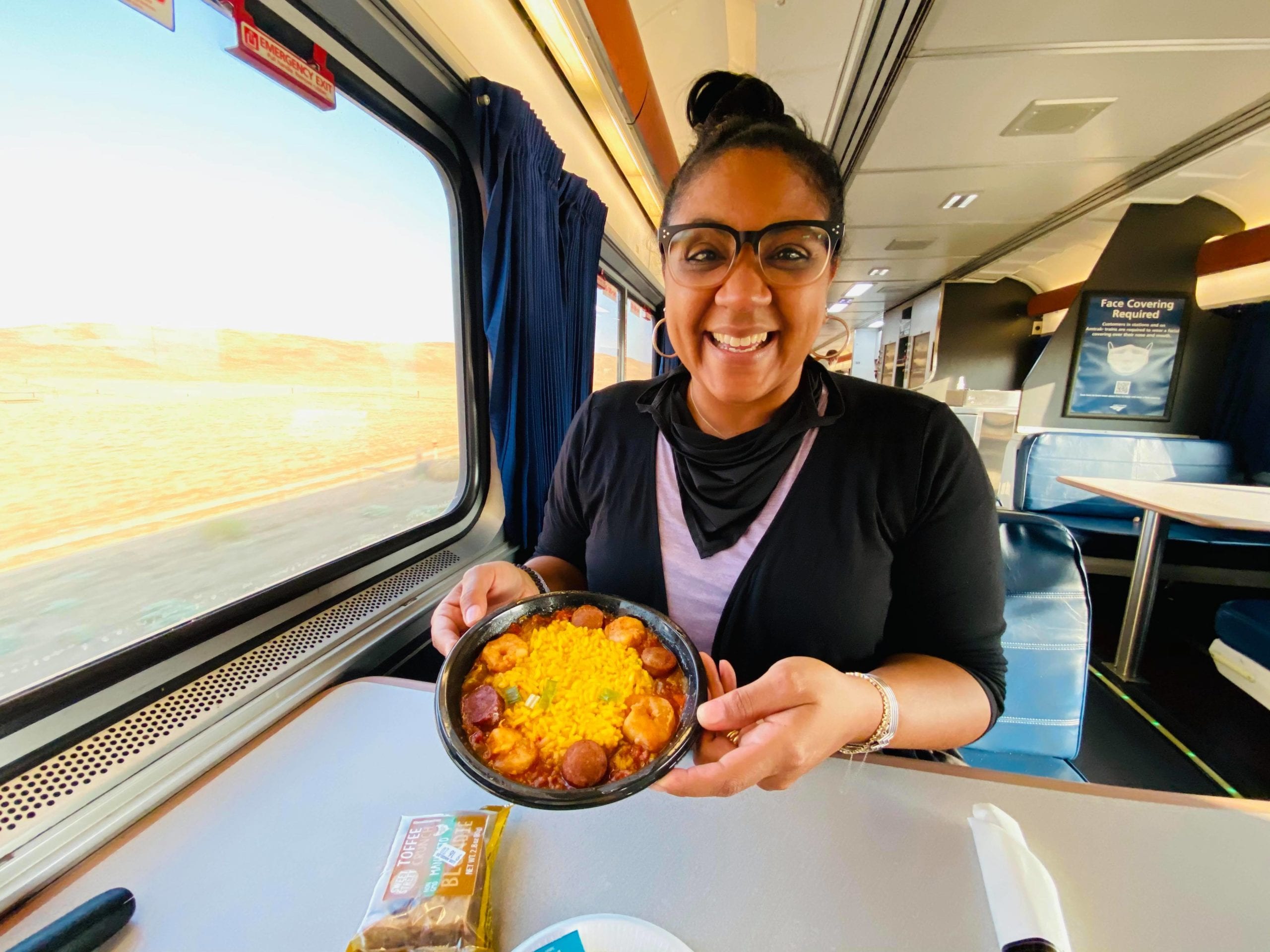 Amtrak Train Dining Car